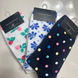 Talbots Women’s Multicolor Trouser Socks Set
